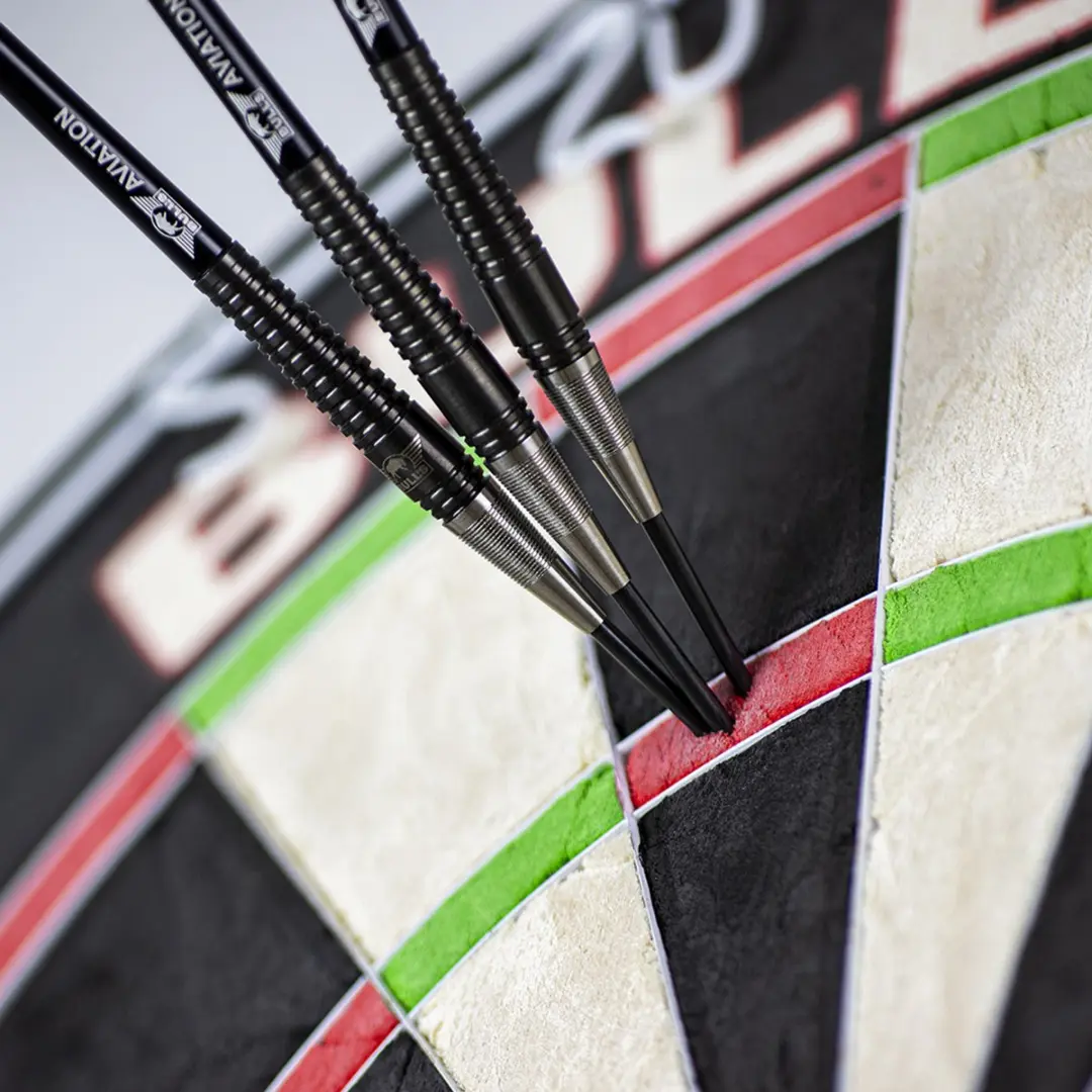 Bull's Concord 90% Dartpijlen 22g - 3 Stuks - Grijs/Zwart