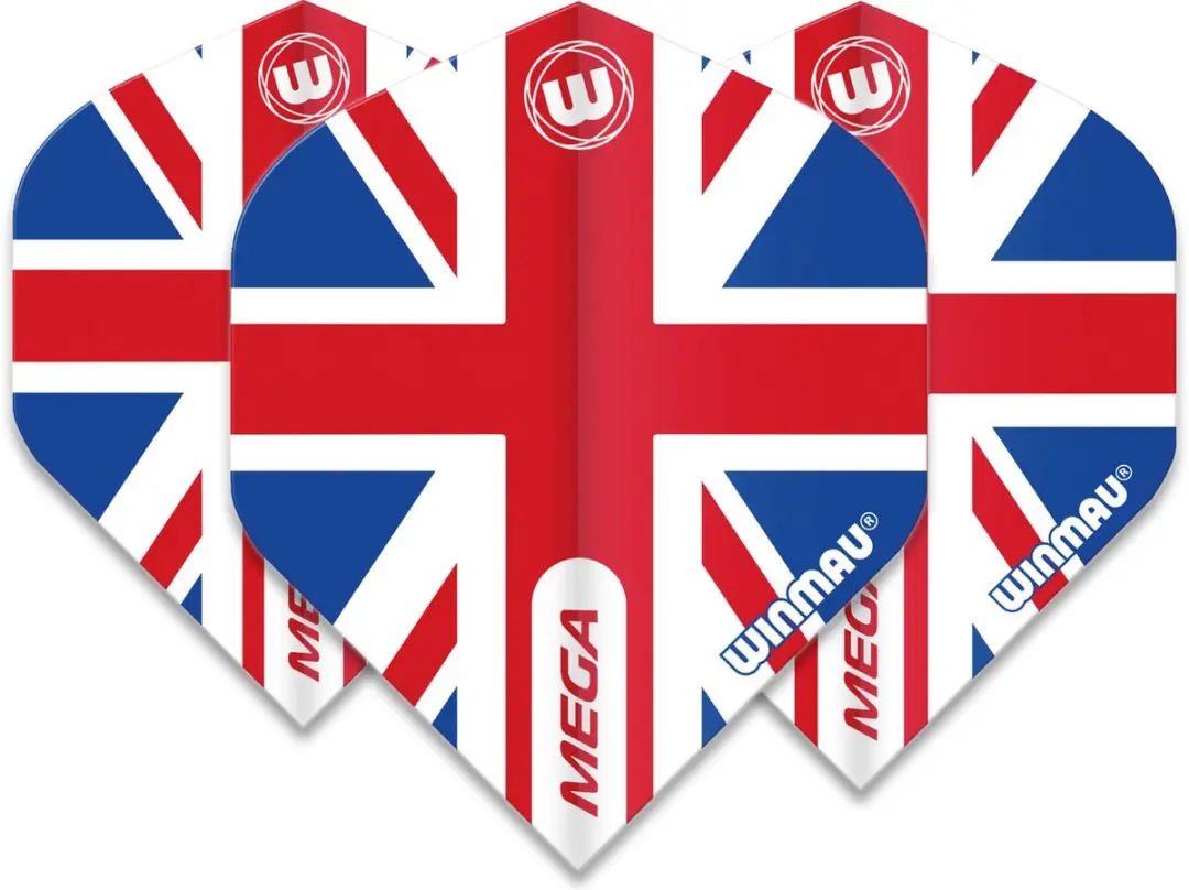 Winmau Mega Standard Union Jack Dartvluchten 6900-123 - 3 Stuks