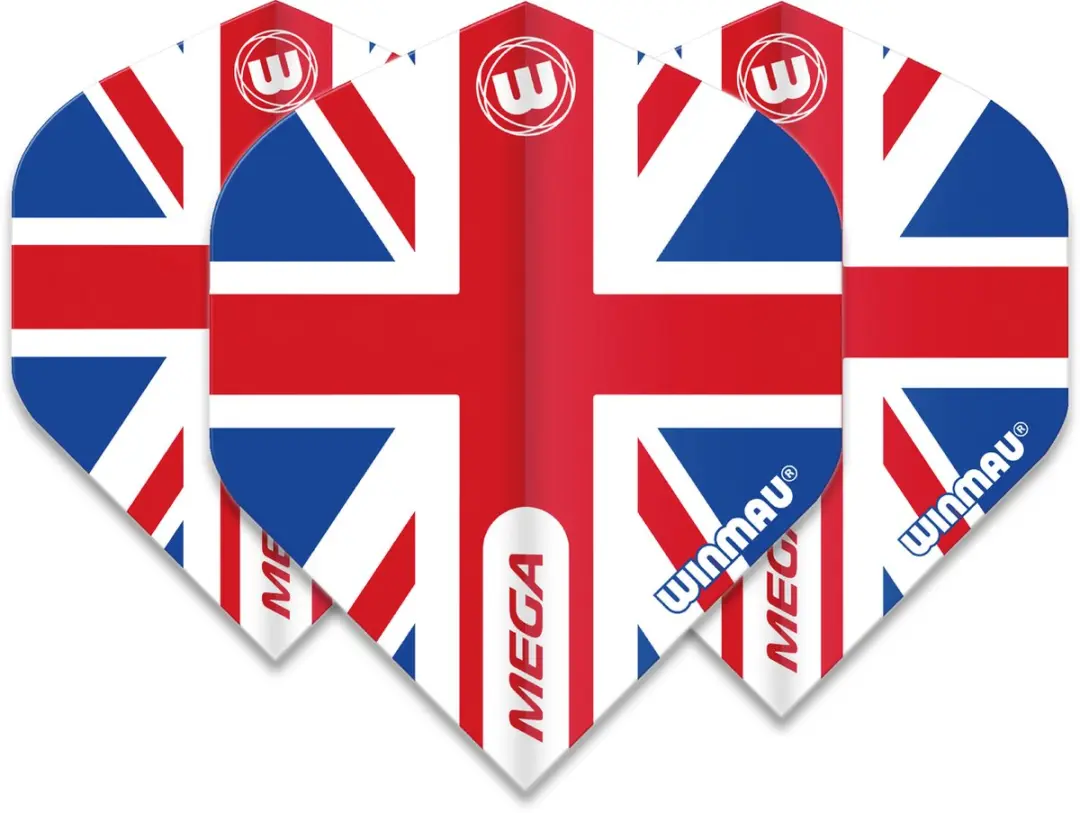 Winmau Mega Standard Union Jack Dartvluchten 6900-123 - 3 Stuks