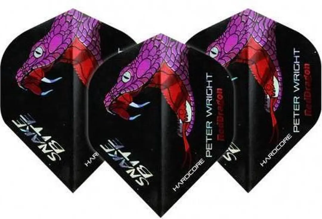 Red Dragon Peter Wright Snakebite Holographic Dart Flights