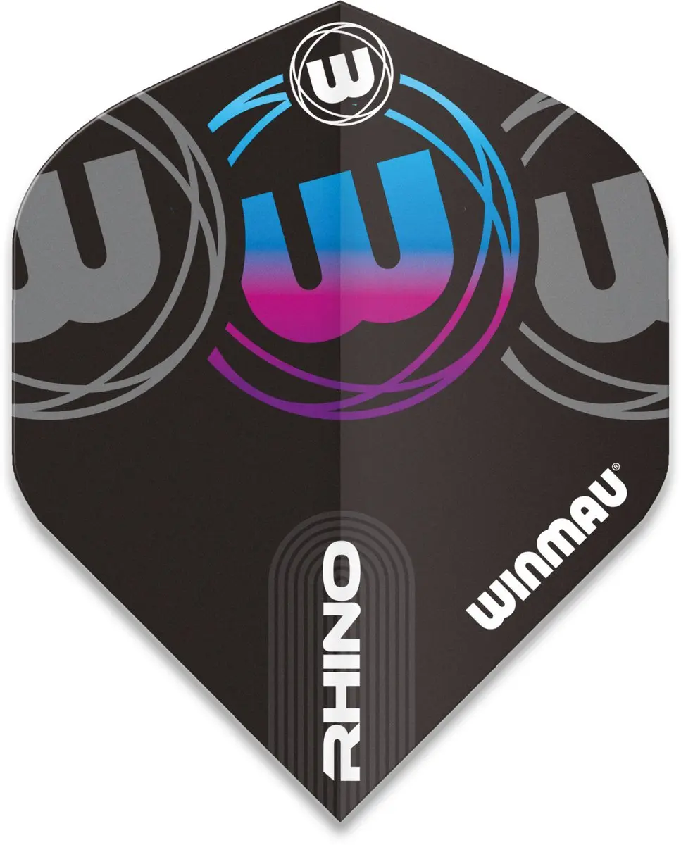 Winmau Rhino Extra Thick Logo Gradient Blue V1 Dart Flights