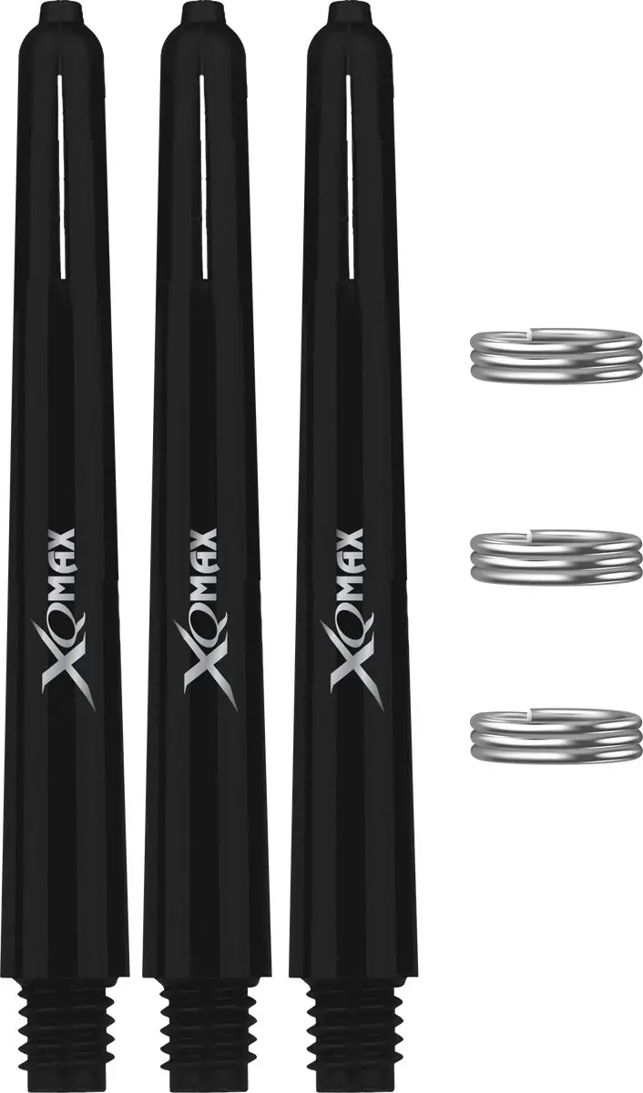 XQMax Dart Shafts Inbetween - 15 Stuks - Zwart