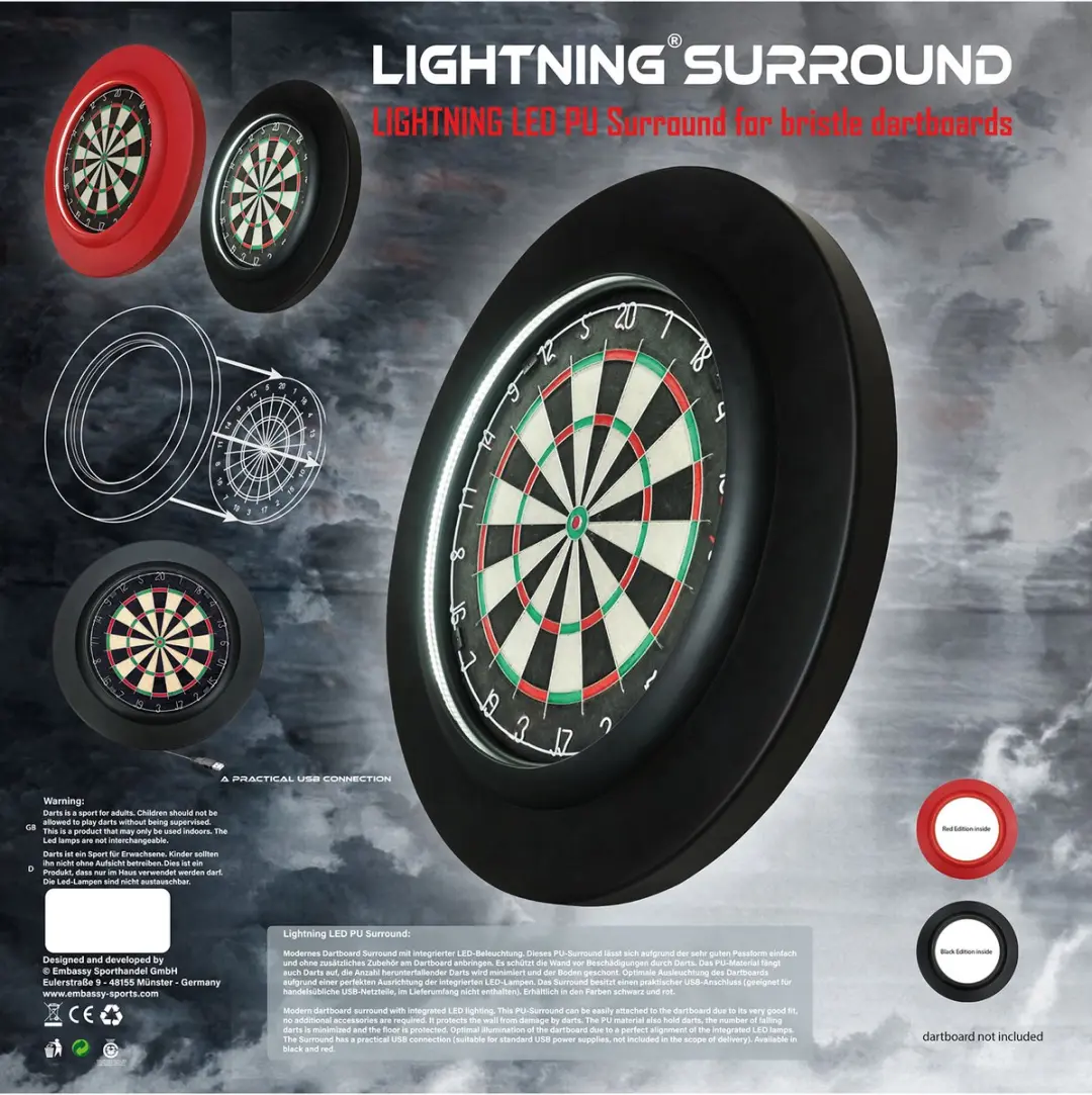 Bull's Surround Ring 37910 - Rood - afbeelding 6 van 6