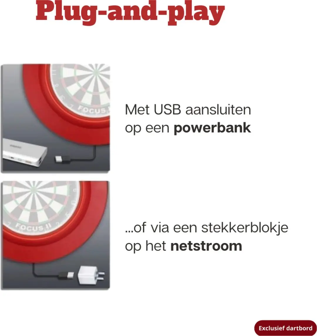 Bull's Surround Ring 37910 - Rood