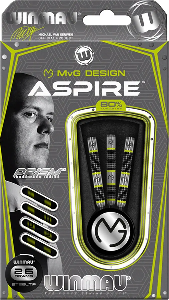 Winmau Michael van Gerwen Aspire Dartpijlen - 3 Stuks