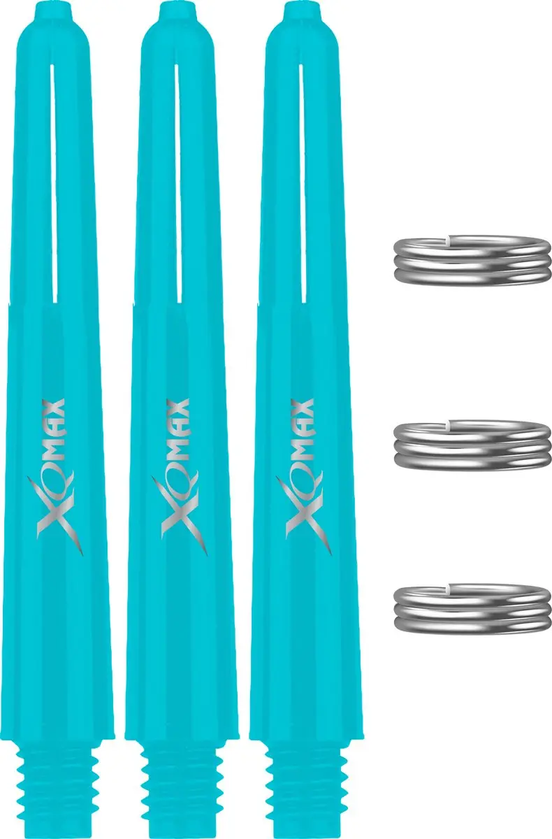 XQMax Dart Shafts Aqua35 - 15 Stuks (5x3) - Short