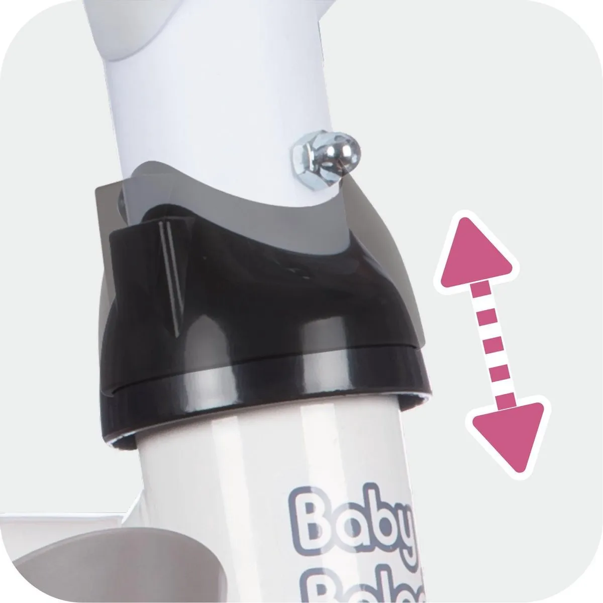 Smoby Baby Balade Plus Driewieler Roze - afbeelding 6 van 6
