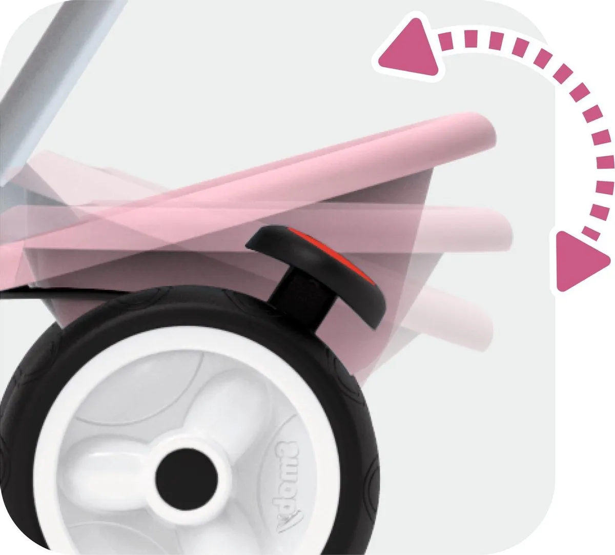 Smoby Baby Balade Plus Driewieler Roze