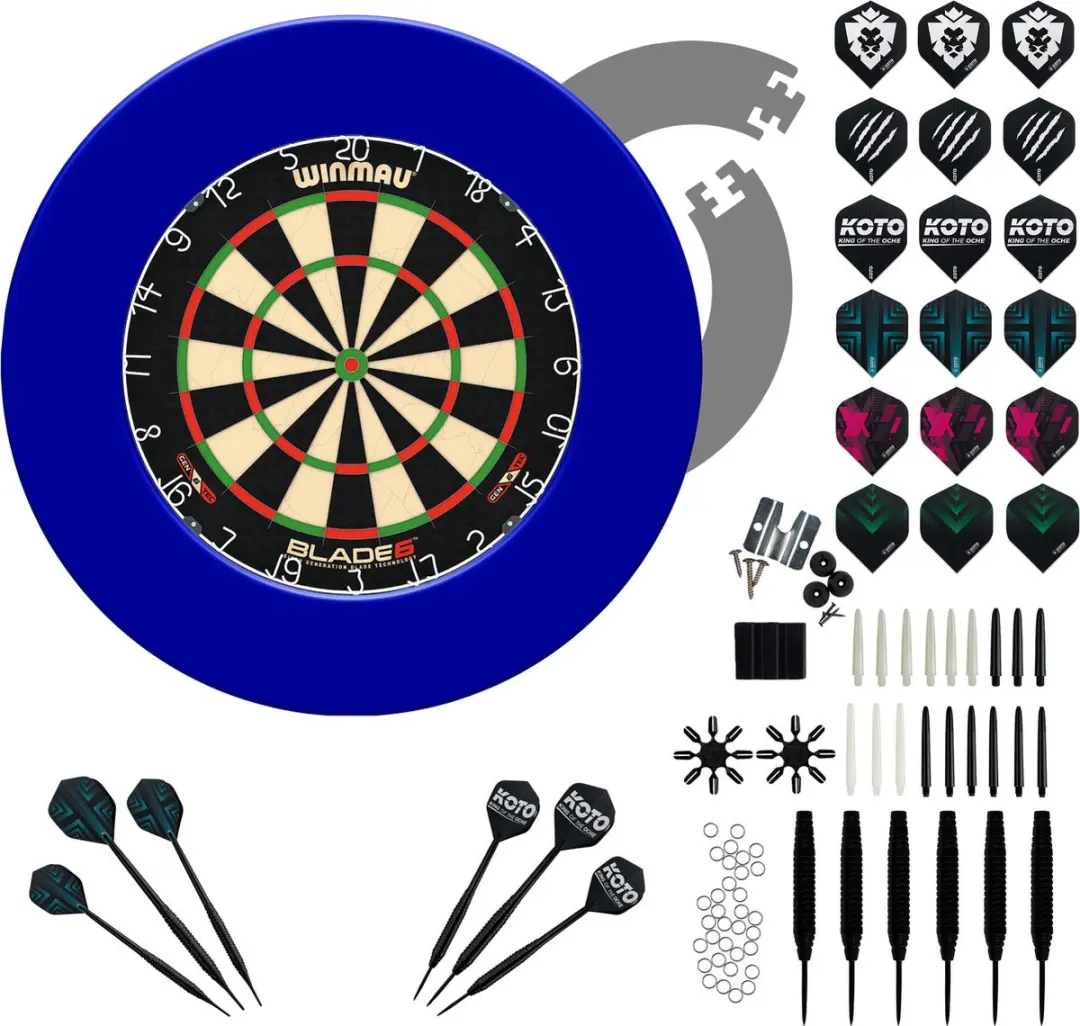 Winmau Blade 6 Dartset 90-delig - KOTO Surround & Steeldarts 23g
