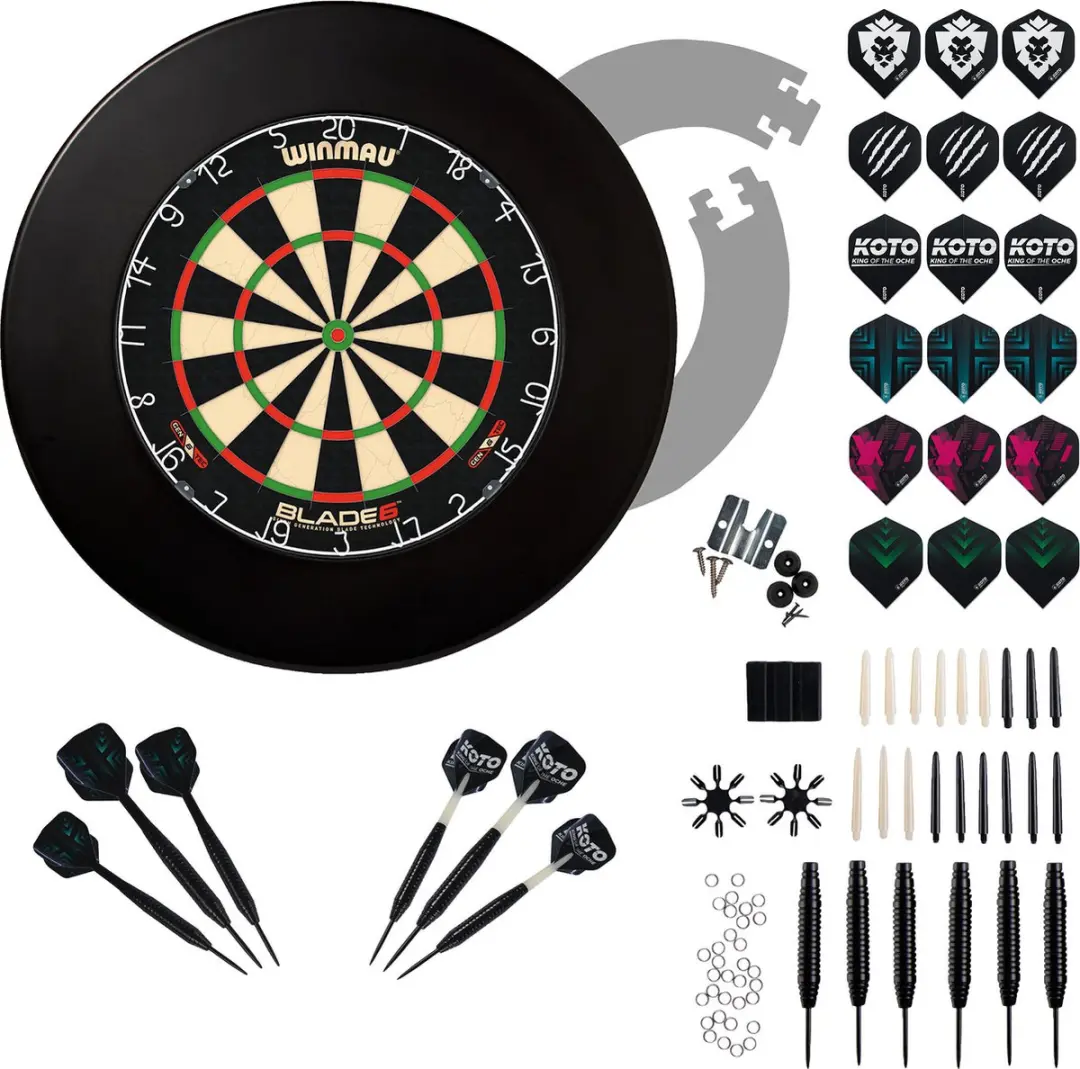 Winmau Blade 6 Dartset 90-delig - KOTO Surround & Steeldarts 23g