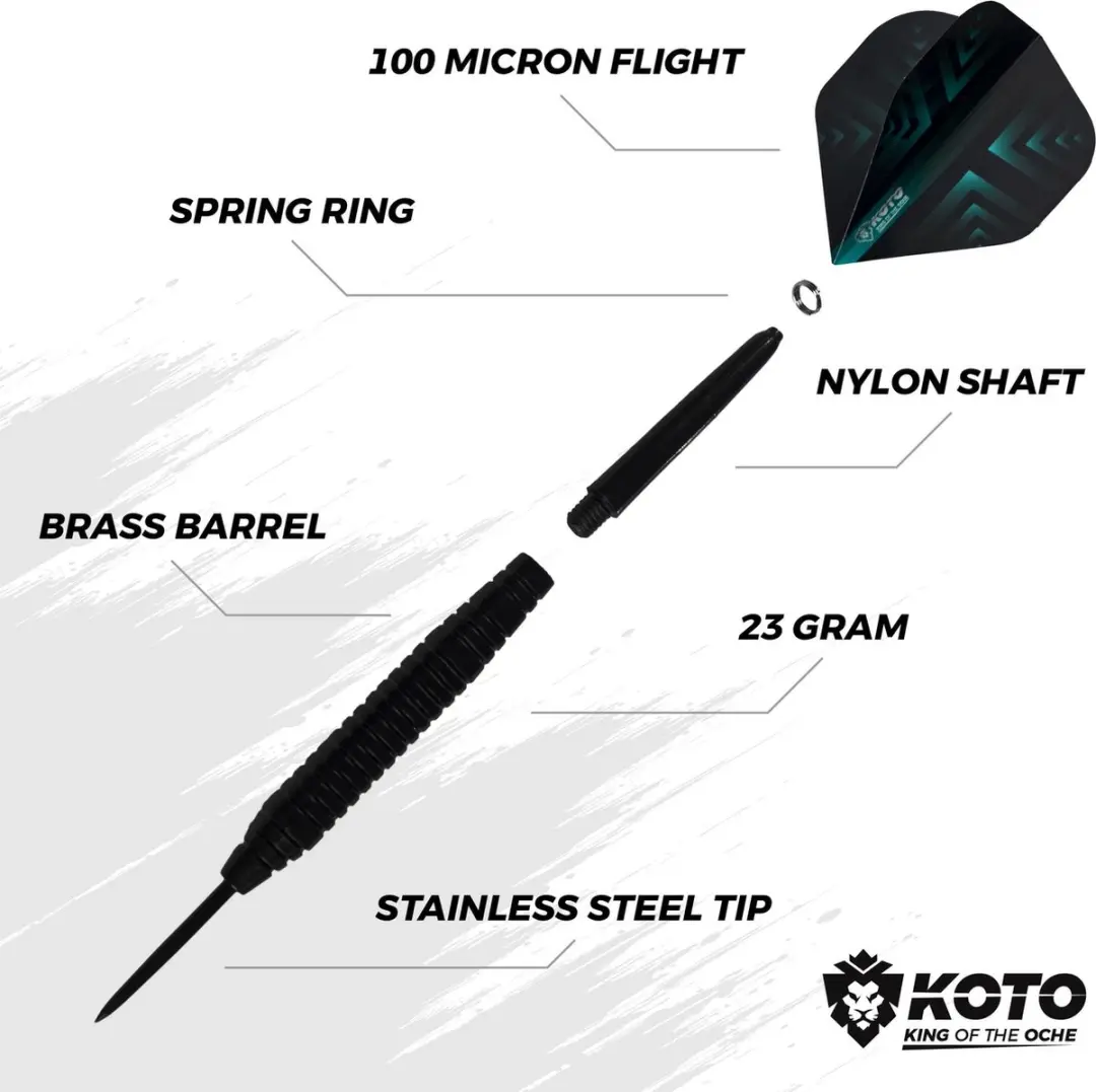 Winmau Blade 6 Dartset 90-delig - KOTO Surround & Steeldarts 23g