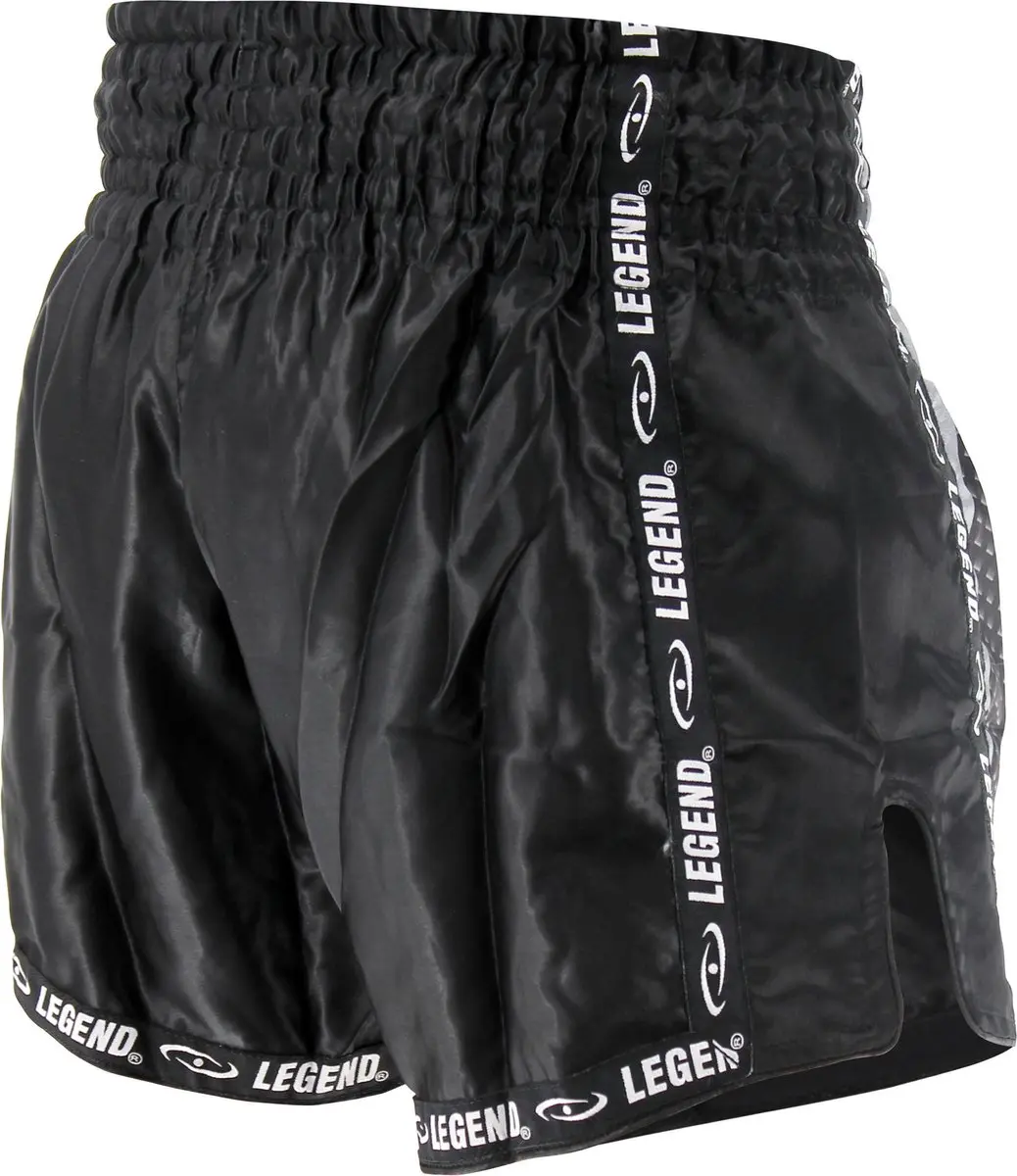 Legend Carbon Black Kickboksbroek XS - 8-11 jaar
