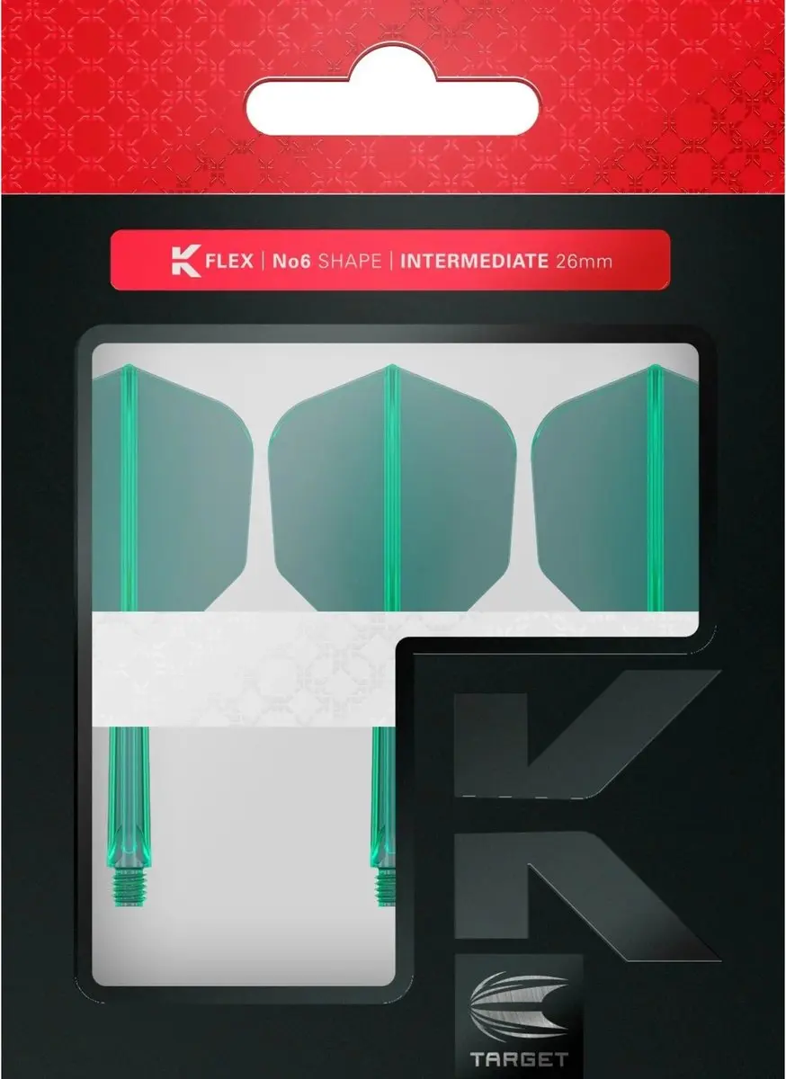 Target K-Flex Green NO6 Dart Flights 19mm
