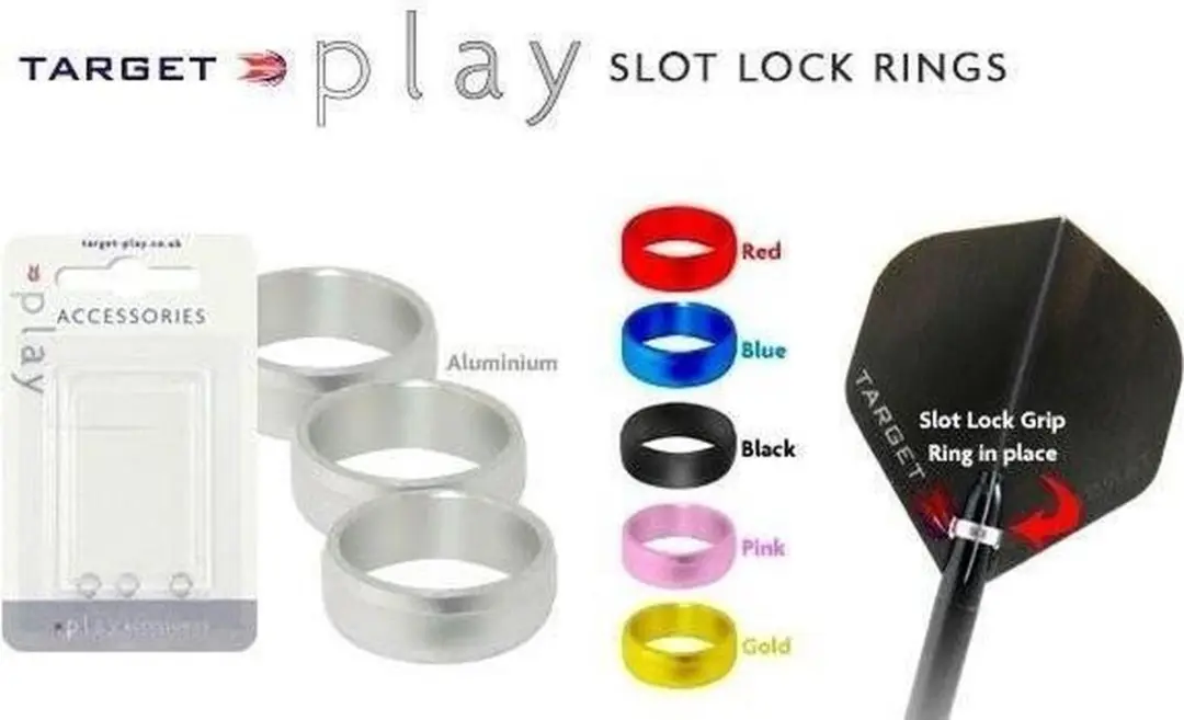 Target Slot Lock Ring 108101 - Zilver - 3 Stuks