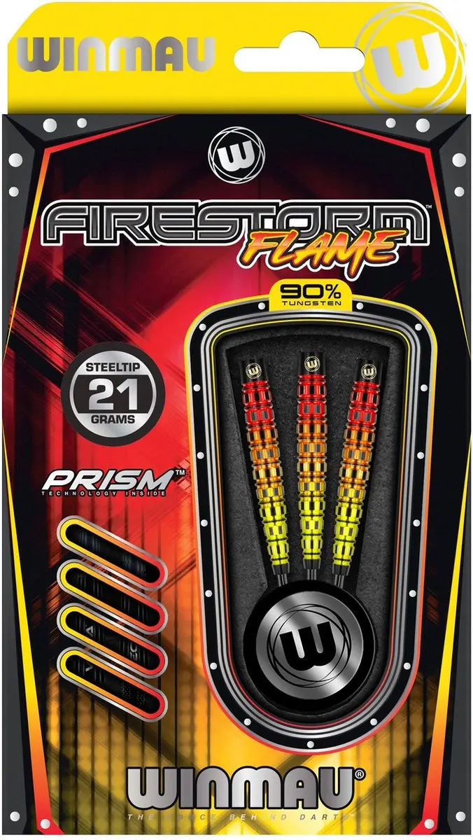 Winmau Firestorm Flame Torpedo 90% Dartpijlen - 3 Stuks