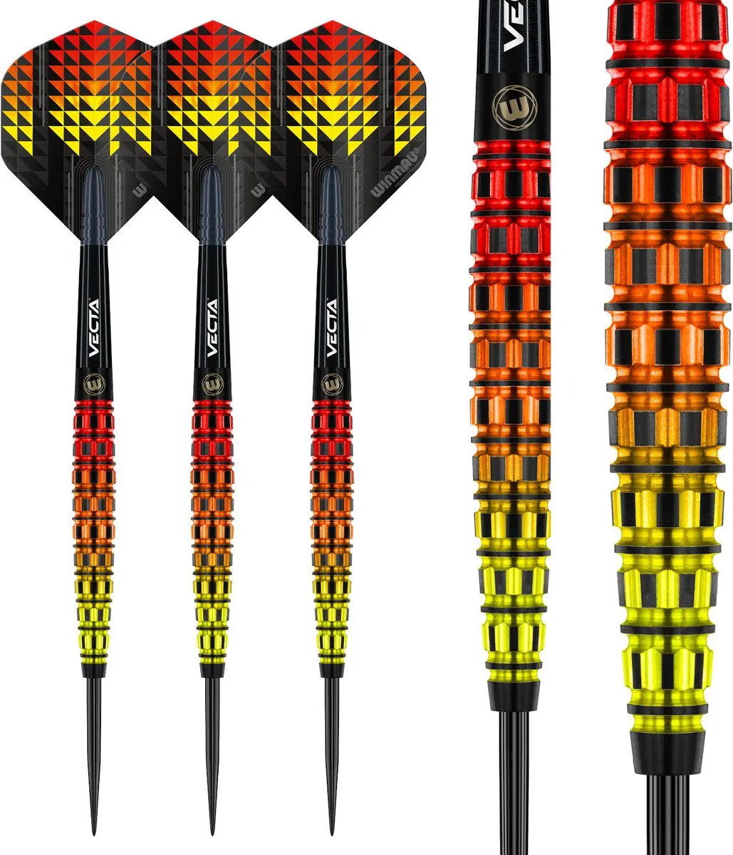 Winmau Firestorm Flame Torpedo 90% Dartpijlen - 3 Stuks