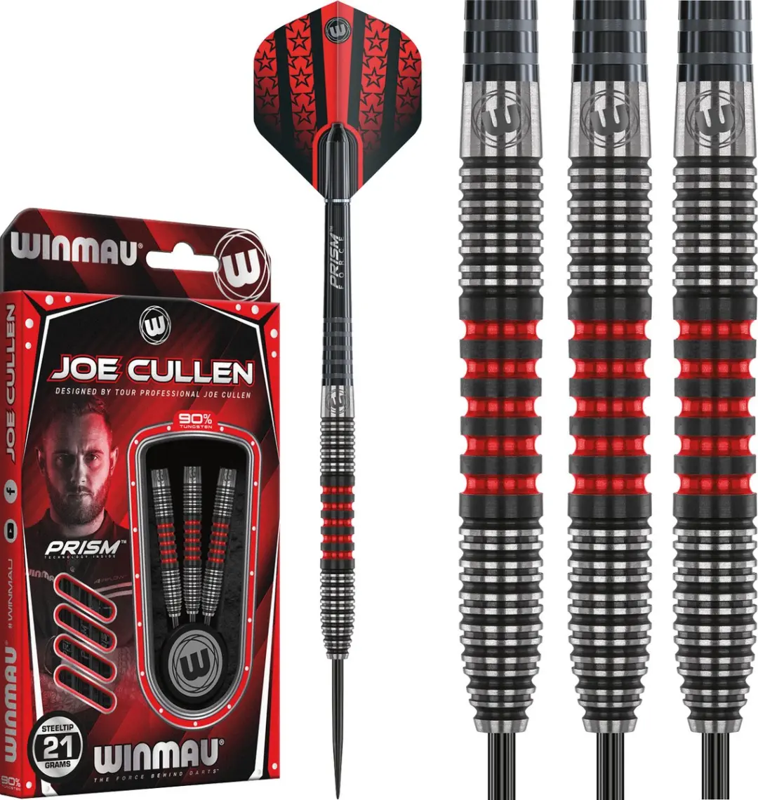Winmau Joe Cullen 90% Dartpijlen - 3 Stuks - Zwart - afbeelding 6 van 6
