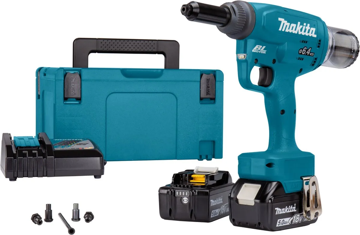 Makita DRV250RTJ Blindklinknageltang 18V - 5.0Ah