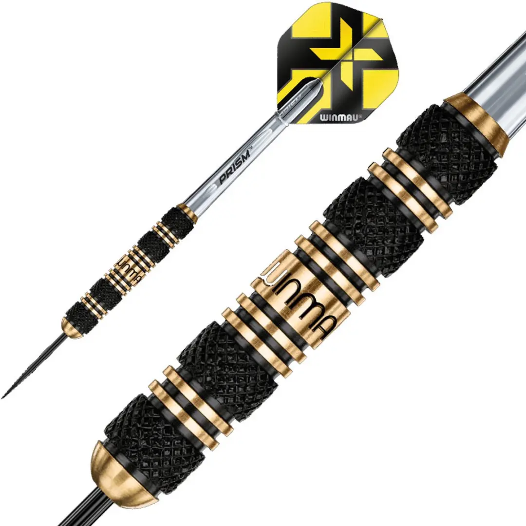 Winmau Xtreme2 Dartpijlen - 3 Stuks - Zwart/Geel - afbeelding 4 van 6