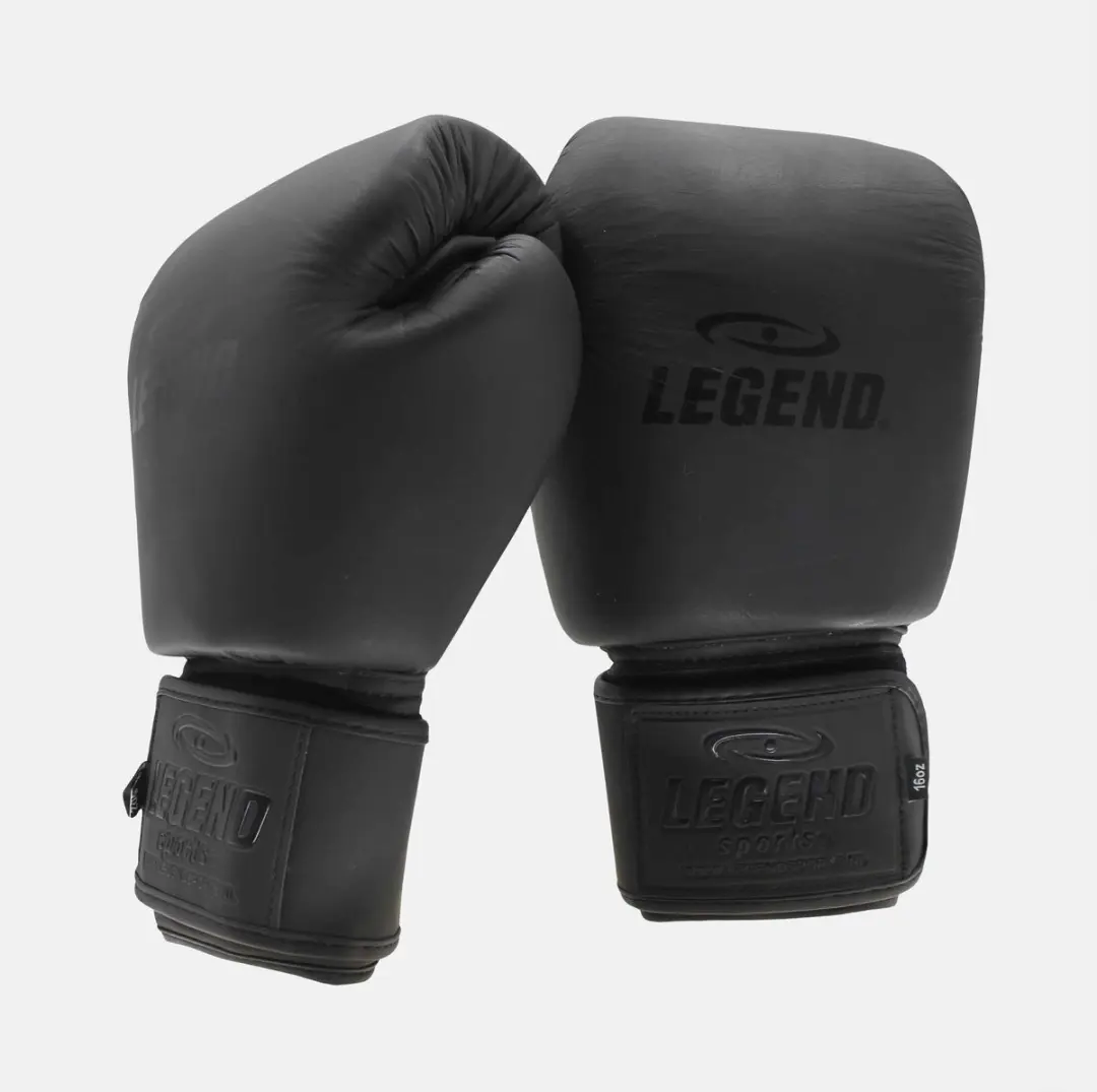Legend Thai Elite Bokshandschoenen 8 oz - Mat Zwart