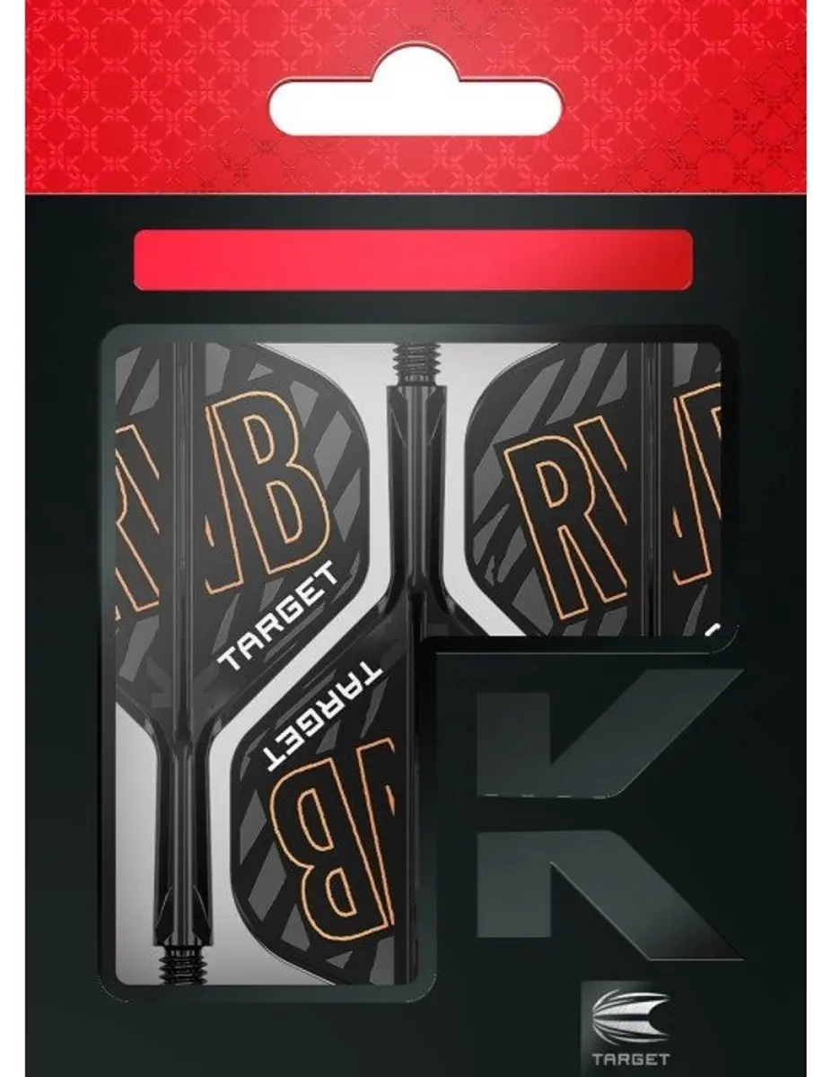 Target K-Flex Raymond van Barneveld NO2 Dart Flights - 3 Stuks - Oranje/Zwart