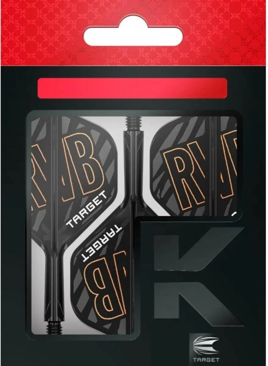 Target K-Flex Raymond van Barneveld NO2 Dart Flights - 3 Stuks - Oranje/Zwart
