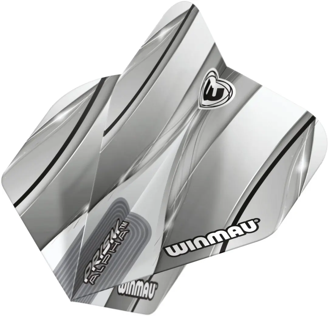 Winmau Prism Alpha Sniper Dartvleugels - 3 Stuks - Wit/Grijs
