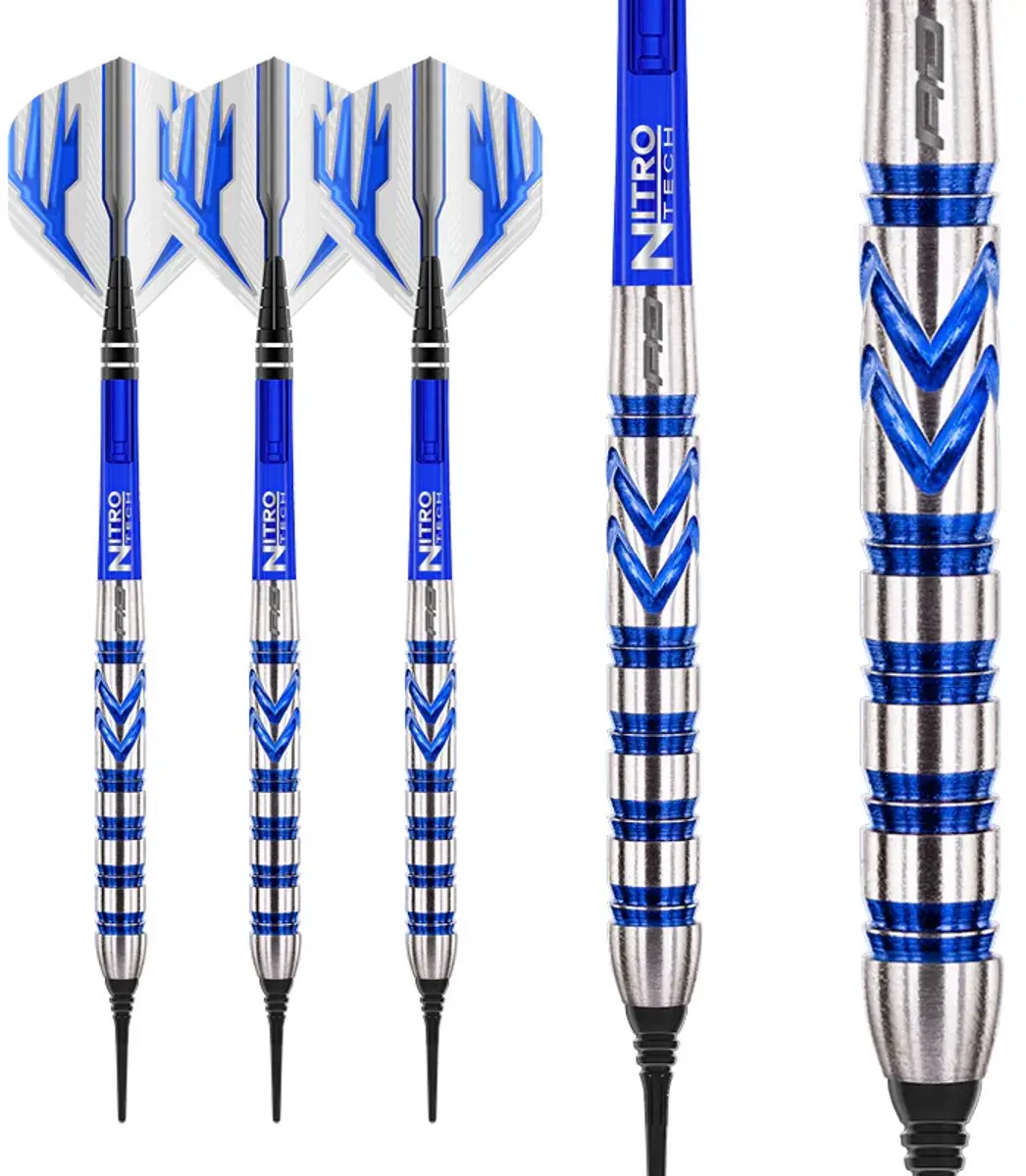 Red Dragon Gerwyn Price 90% Darts - 3 Stuks - Blauw/Zilver