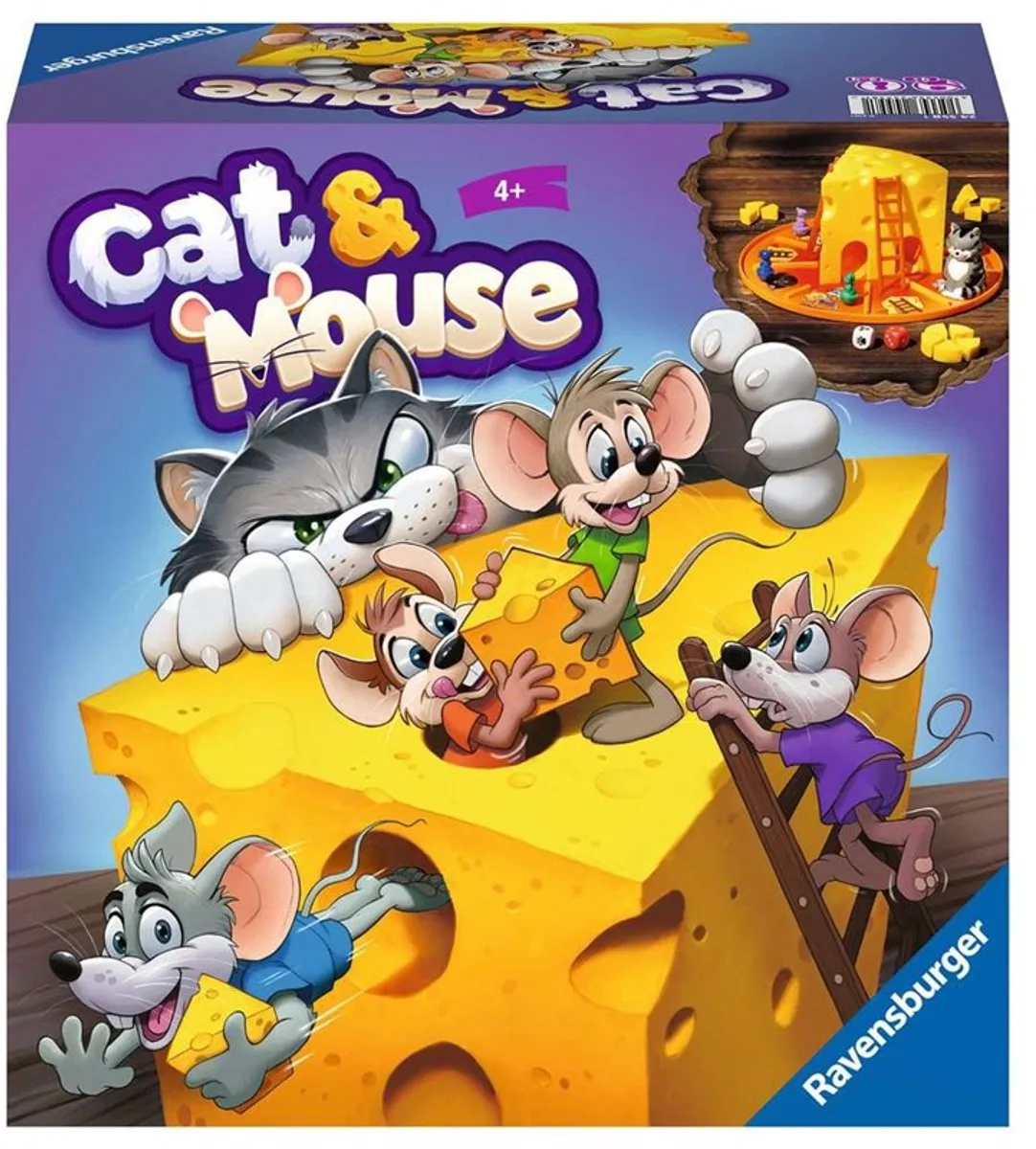 Ravensburger Cat & Mouse Bordspel 245581 - 2-4 Spelers - afbeelding 6 van 6