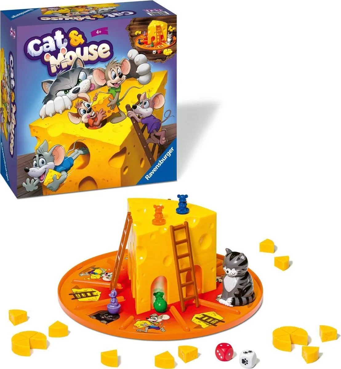Ravensburger Cat & Mouse Bordspel 245581 - 2-4 Spelers