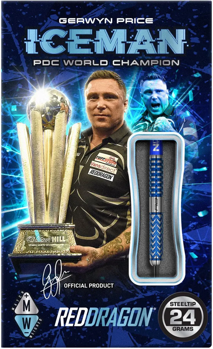 Red Dragon Gerwyn Price Glacier Dartpijlen 3 Stuks