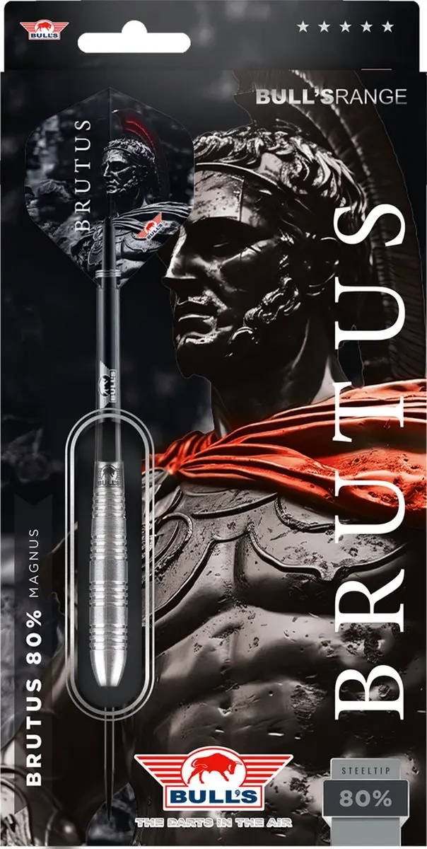 Bull's Brutus Magnus 80% Dartpijlen 29g - Zilver - 3 Stuks