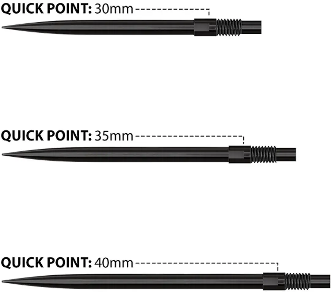 Harrows Quick Points Black QPB0003 - 3 Stuks