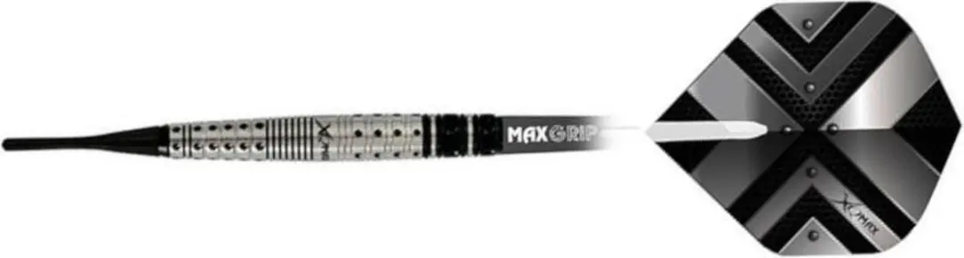 XQMax Buran Softtip Dartpijlen 18g - 3 Stuks - Antraciet/Wit