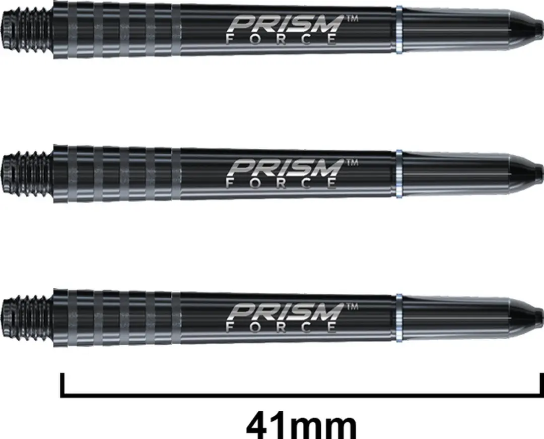 Winmau Prism Force Dart Shafts - 3 Stuks - Zwart