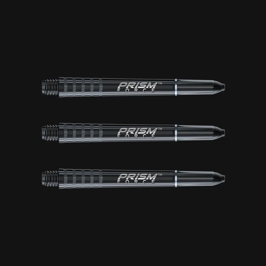 Winmau Prism Force Dart Shafts - 3 Stuks - Zwart