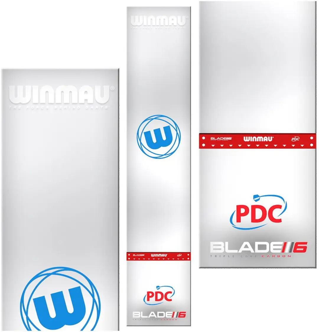 Winmau Clearzone Dartmat Transparant PVC - Rood - afbeelding 6 van 6