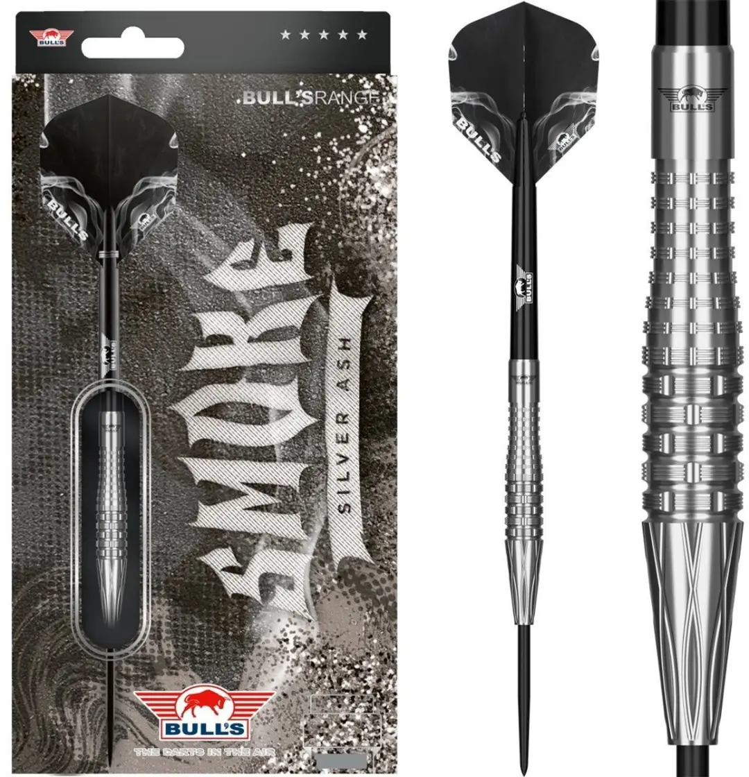 Bull's Smoke Silver Ash Dartpijlen 25g - 3 Stuks