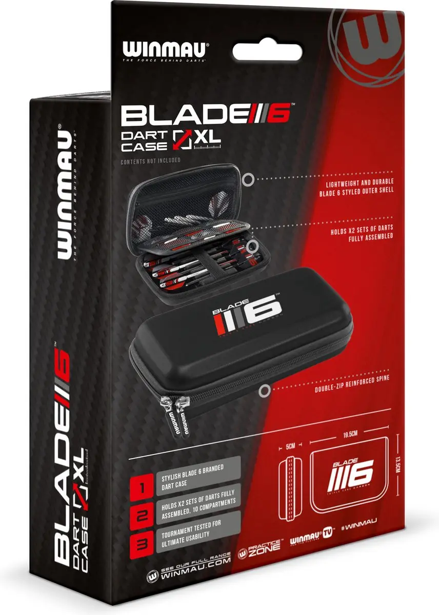 Winmau Blade 6 XL Dart Case - Zwart