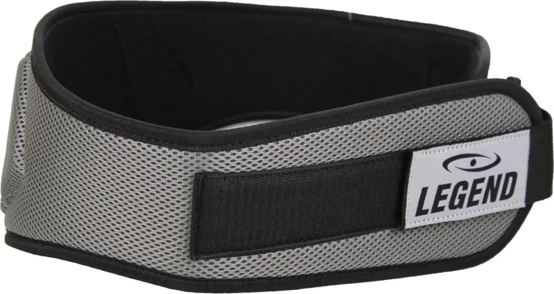 Legend Fitness Riem - Zilver/Zwart - Katoen - S