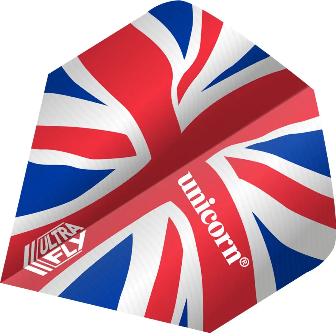 Unicorn Ultrafly Union Jack Wave Big Wing Dart Flights