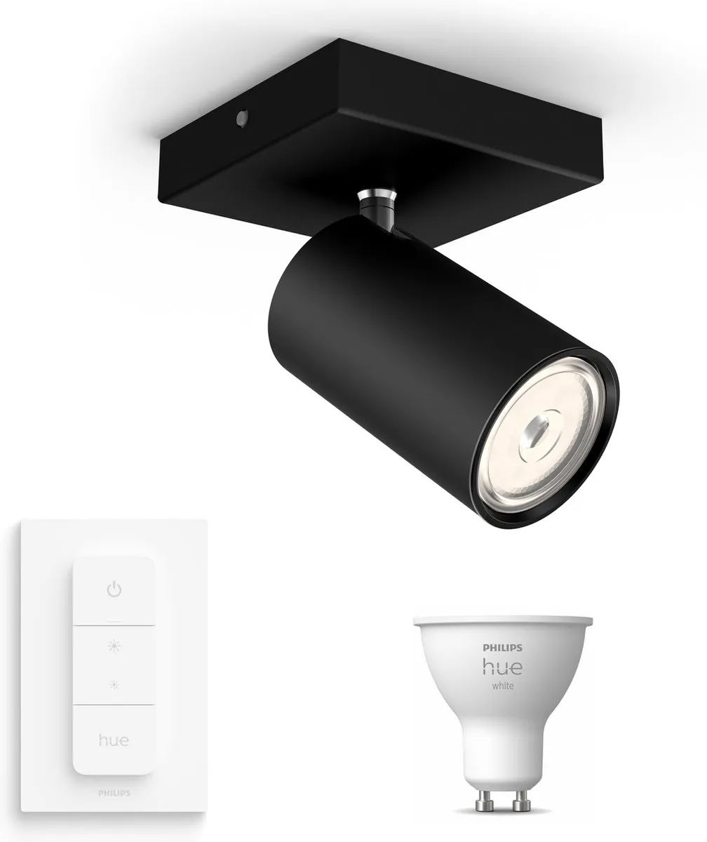 Philips Hue Kosipo Opbouwspot Zwart