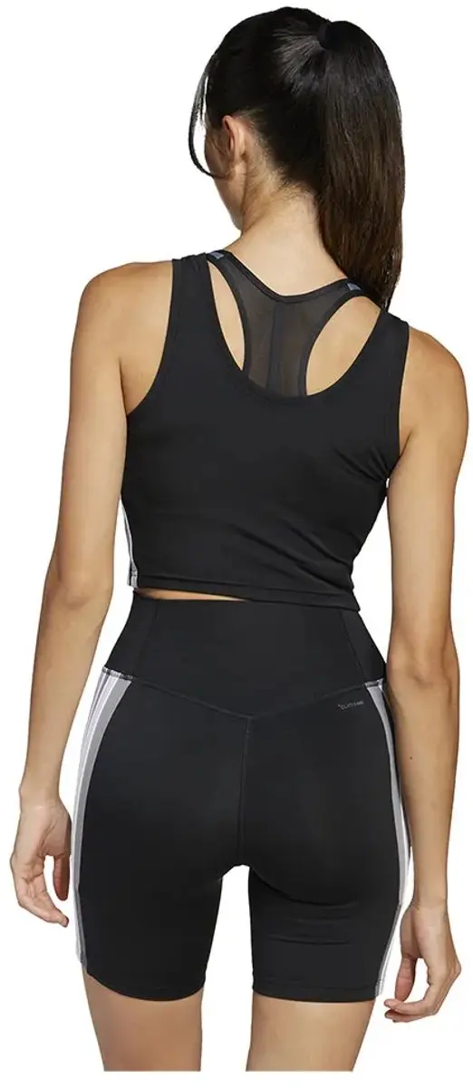 adidas Essentials Crop Tanktop M - Zwart