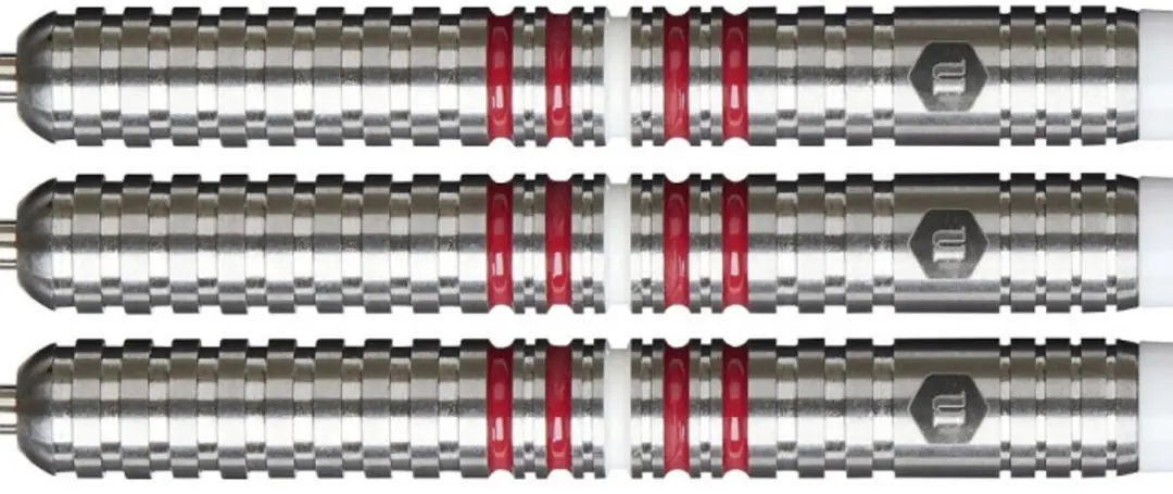 Unicorn Ralfs Laumanis 90% Dartpijlen - 3 Stuks - Rood/Zilver