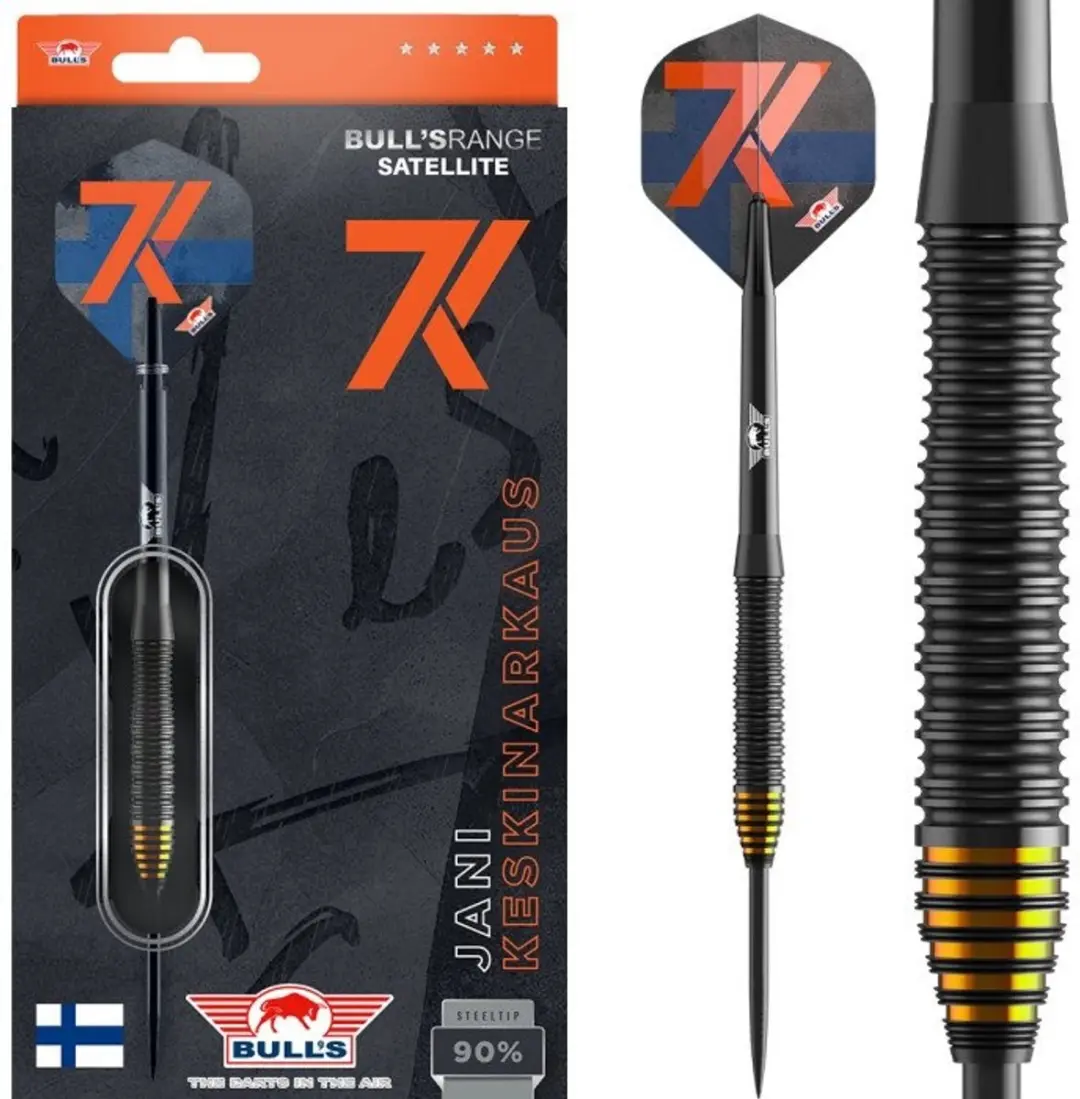 Bull's Jani Keskinarkaus Dartpijlen 24g - 3 Stuks - Oranje/Zwart