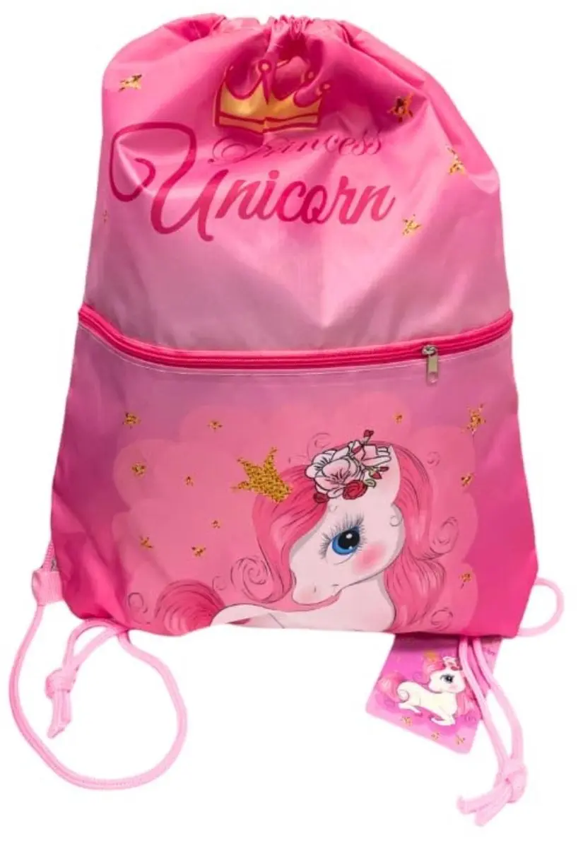 Unicorn Gymtas Roze - 40cm - 3L