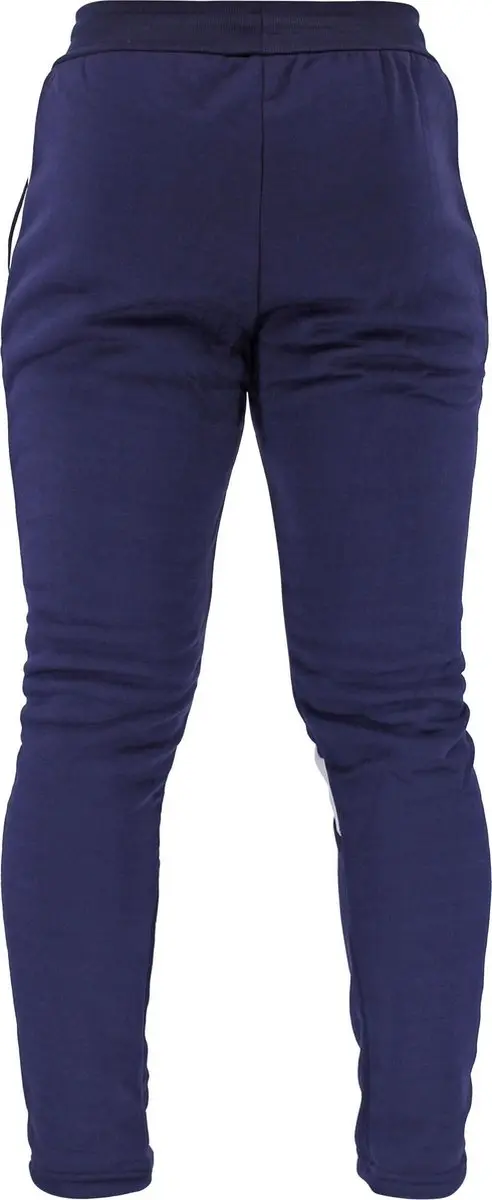 Legend Joggingbroek Navy Fleece M - Blauw/Wit
