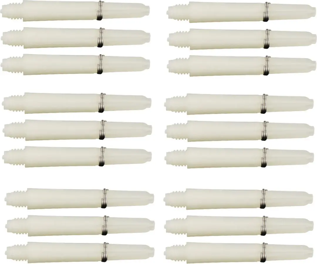 Bull's Nylon Shafts 34mm Wit - 18 Stuks