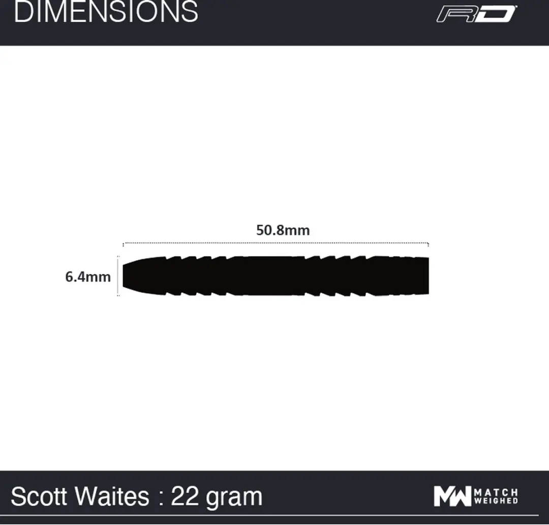 Winmau Scott Waites 90% Dartpijlen - 3 Stuks