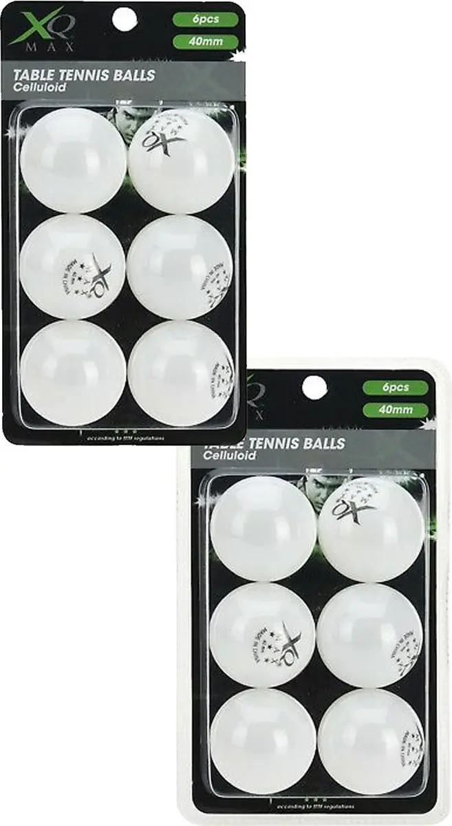 XQMax Tafeltennisballen 3 Sterren - 24 Stuks Wit